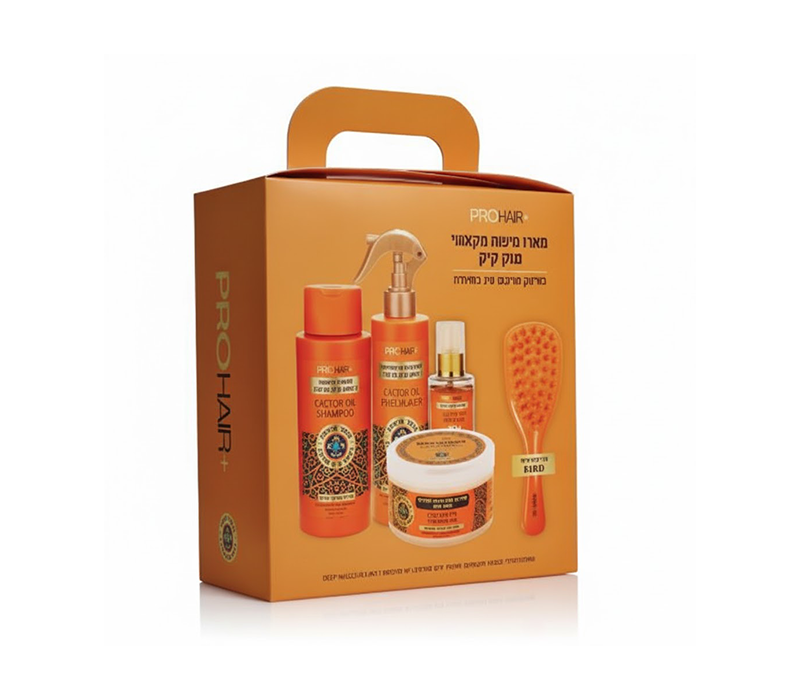 PROHAIR – סט טיפוח לשיער עם שמן קיק PROHAIR – סט טיפוח לשיער (שמן קיק)