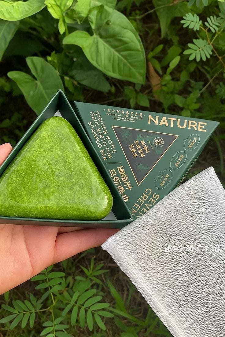 סבון טיפוח שיער צמחי של Seven Green Nature