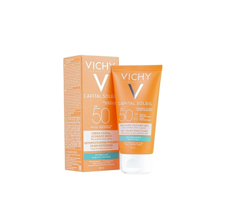 וישי קפיטל סוליי SPF 50 למגע יבש