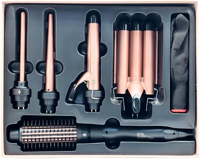 סט מקצועי למעצב תלתלים 7 ב-1 DSP Professional Curl Beauty 7 in 1 hair curling wand set