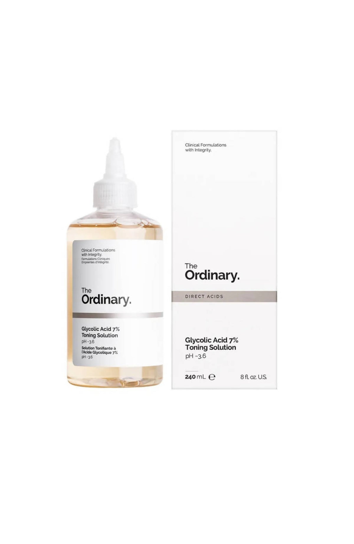 טונר פילינג חומצה גליקולית 7% The Ordinary – 240 מ"ל