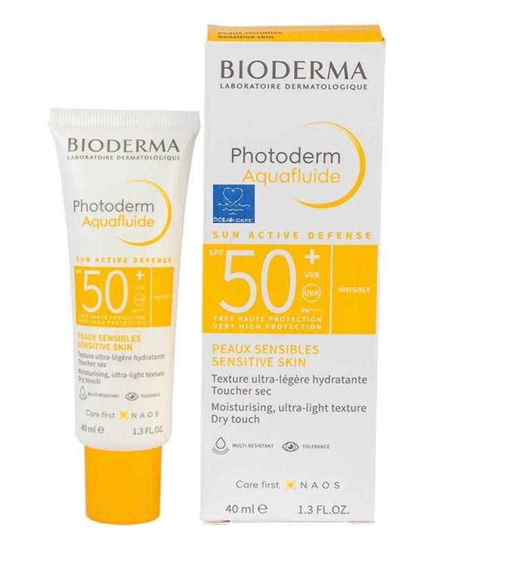 ביודרמה פוטודרם אקווהפלואיד SPF 50+ לעור רגיש – 40 מ"ל