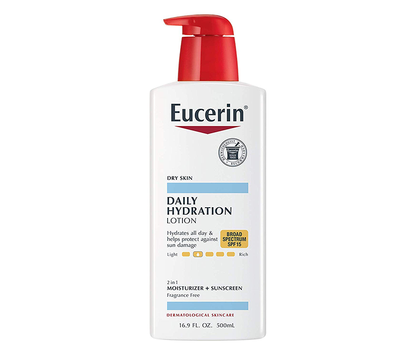 קרם לחות יומי של Eucerin עם קרם הגנה, ללא בישום